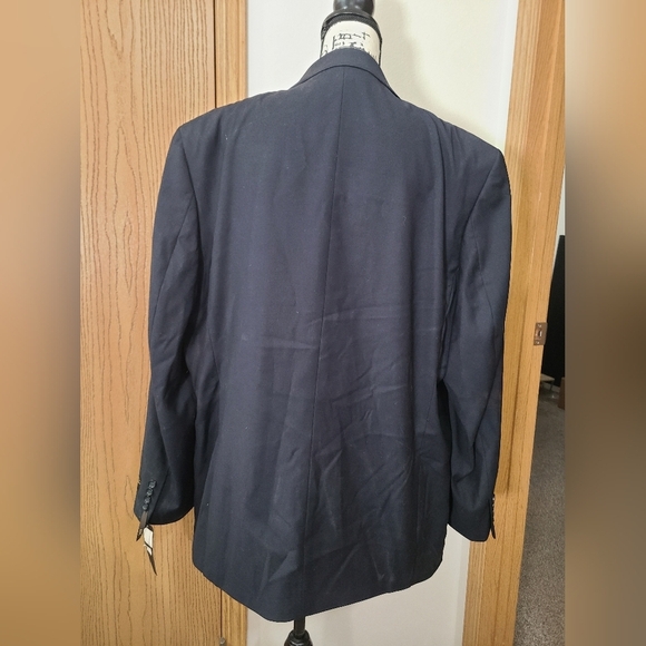 NWT Caravelli 36962 Navy Notched Suit Jacket Blazer - Picture 3 of 5